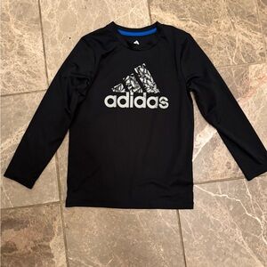 Adidas Kids Black Long Sleeve Shirt